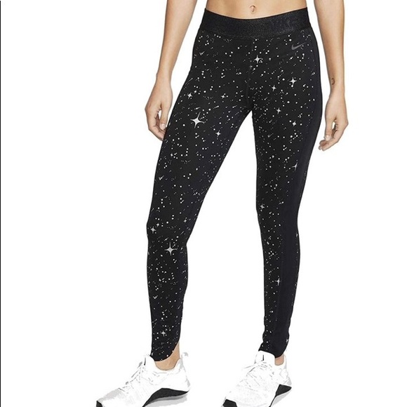 Nike Pants - Nike Pro Women's Warm Starry Night Training Tights Size Medium